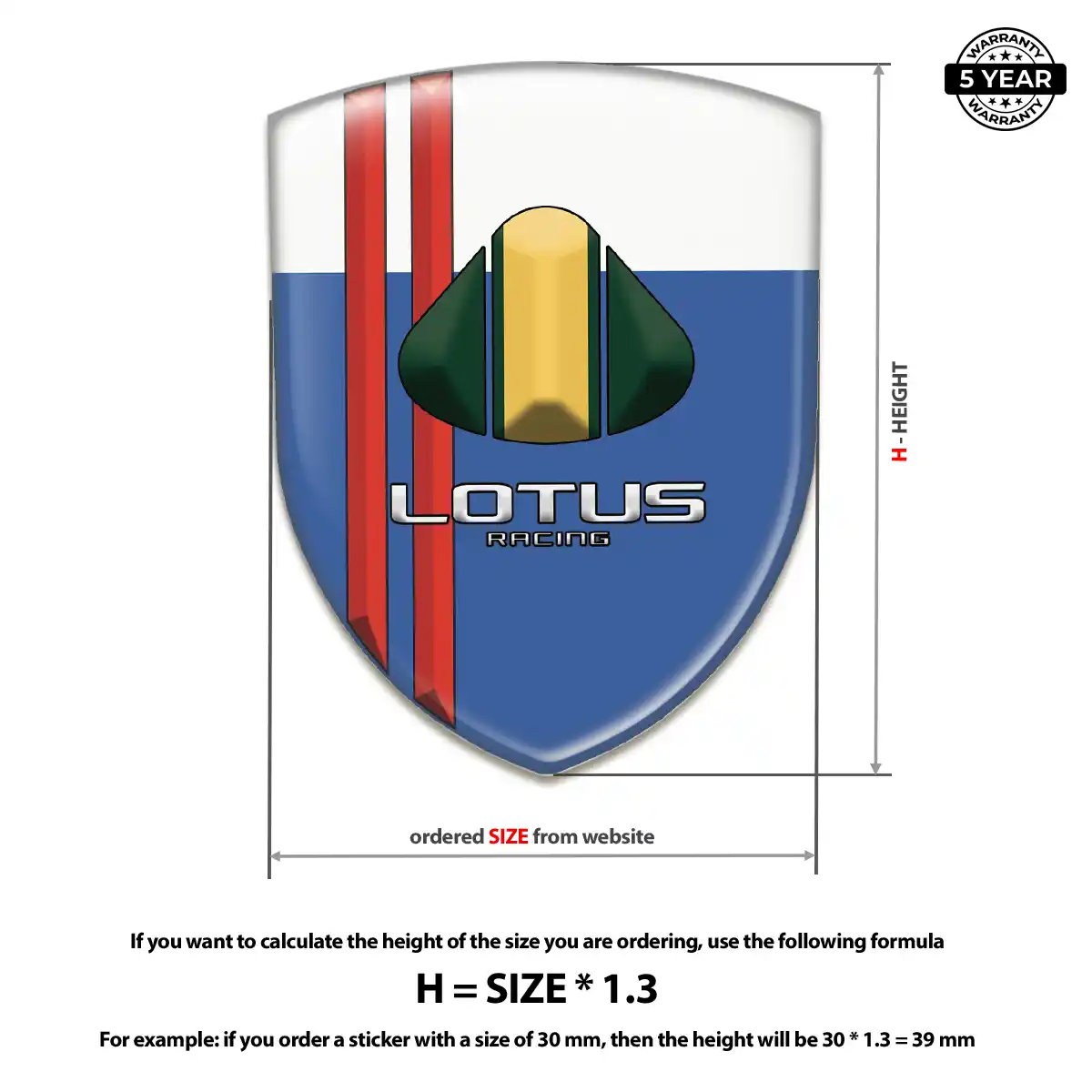 Lotus Crest Logo Emblem Resin Luxe