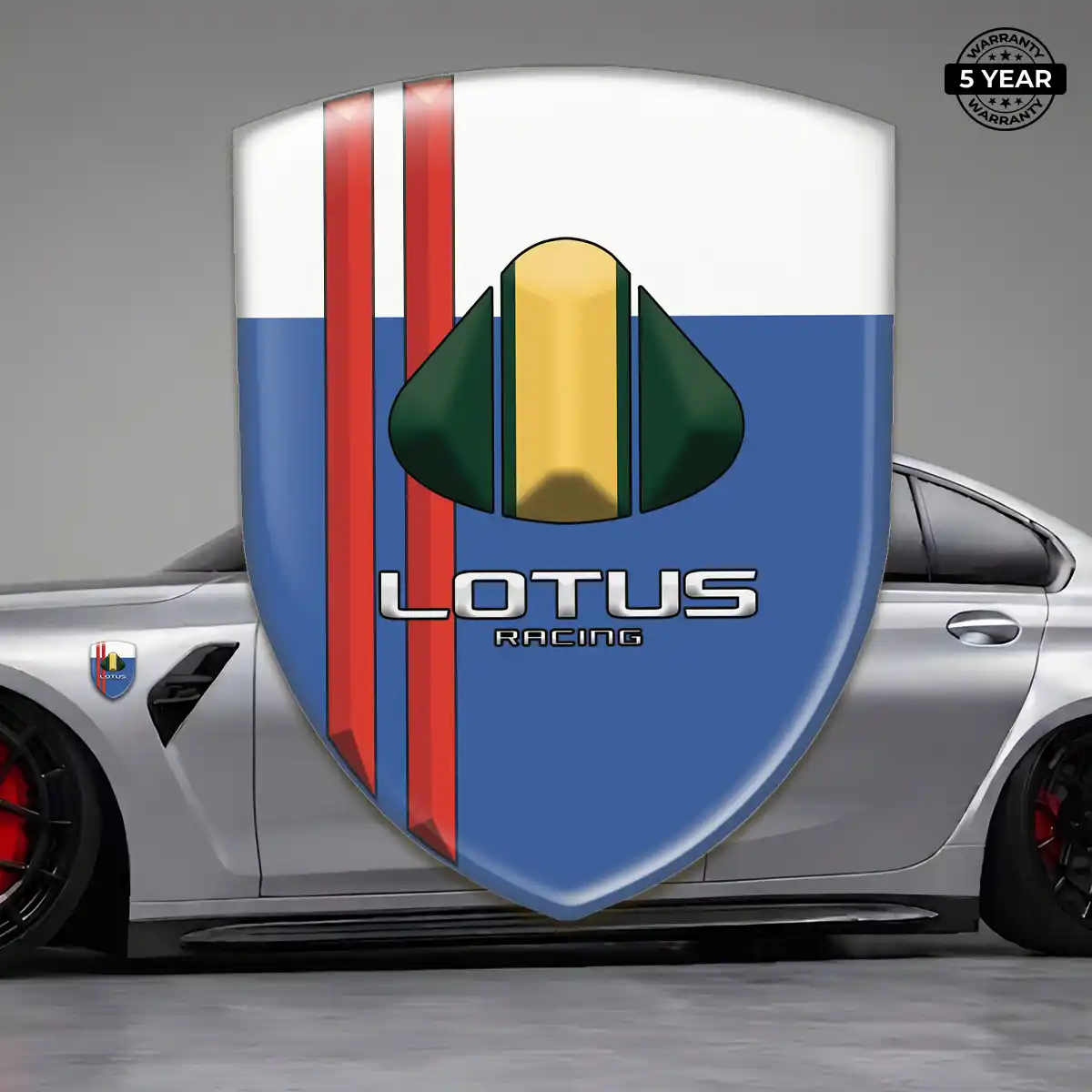Lotus Crest Logo Emblem Resin Luxe
