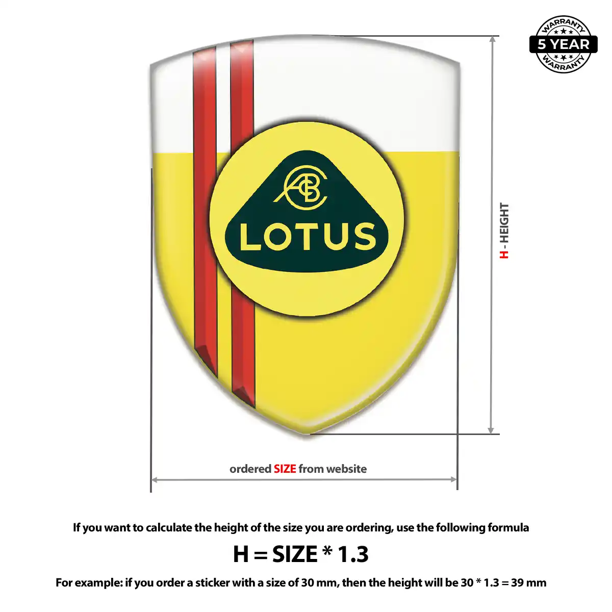 Lotus Domed Badge Deluxe Edition