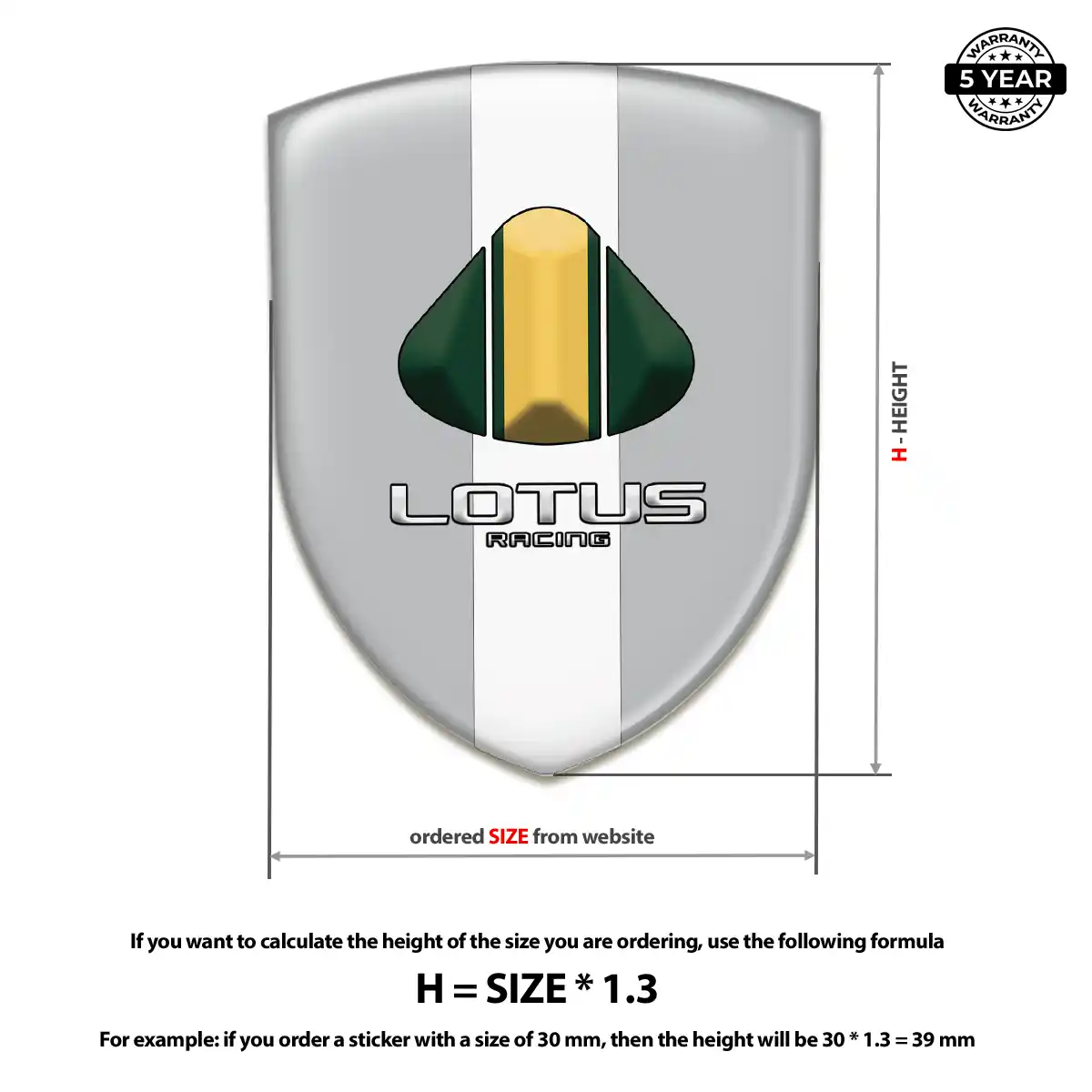 Lotus Domed Badge Elite Edition