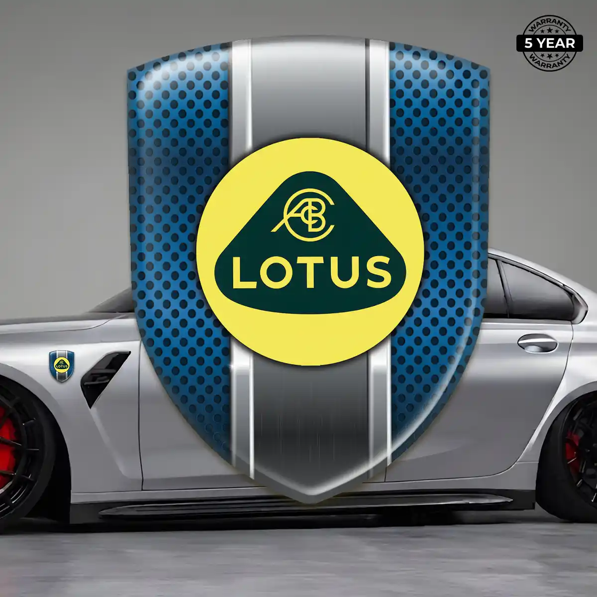Lotus Domed Badge Interior Elegance