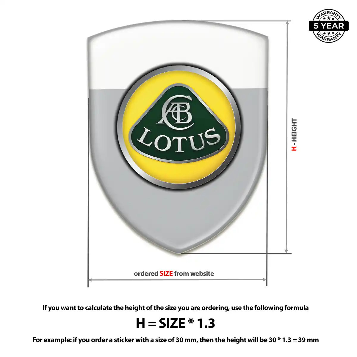Lotus Domed Badge Opulent Line