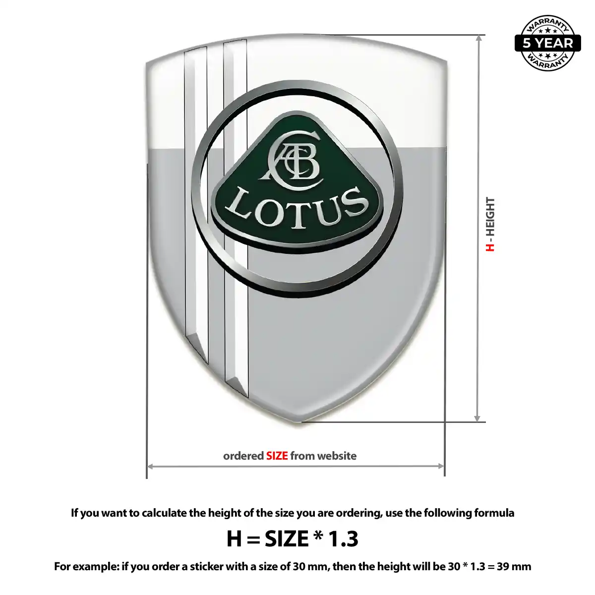Lotus Domed Badge Refined Design