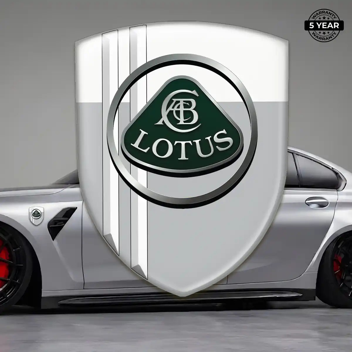 Lotus Domed Badge Refined Design