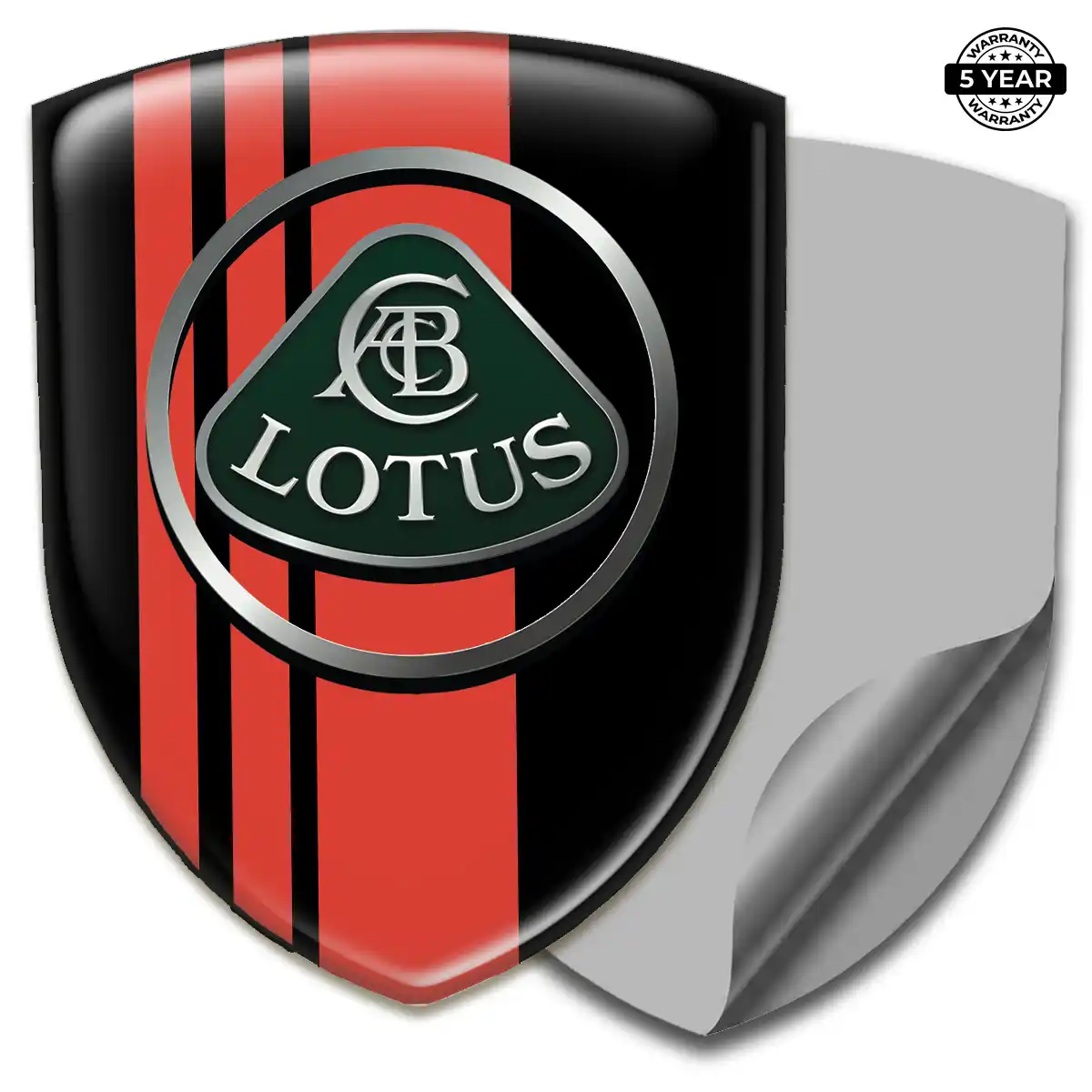 Lotus Domed Car Sticker Cabin Style