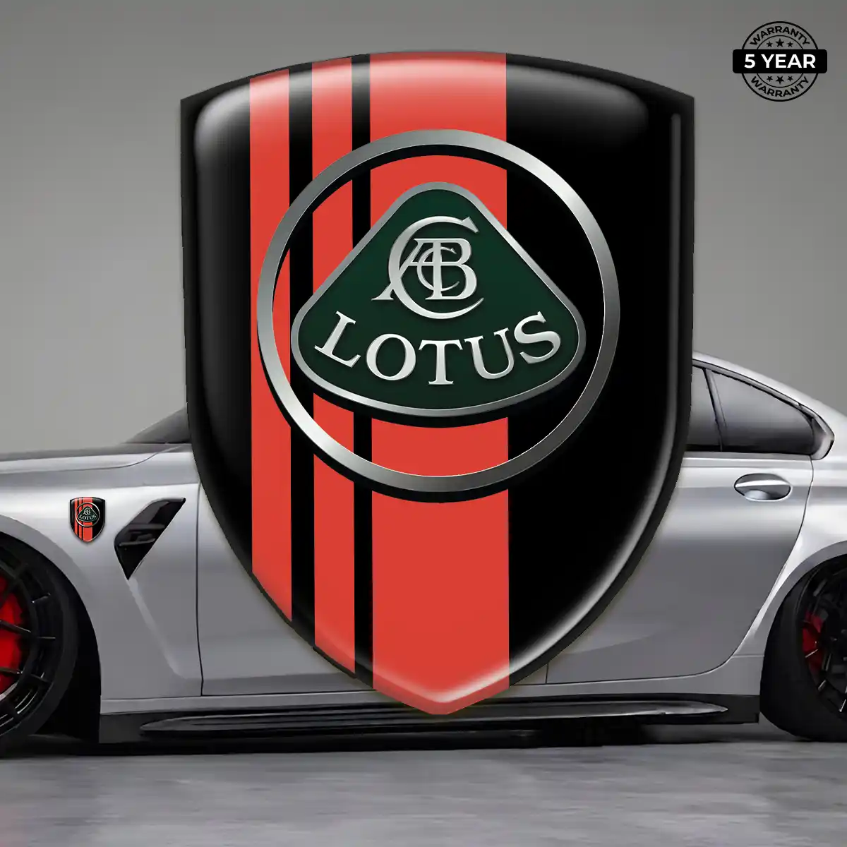 Lotus Domed Car Sticker Cabin Style