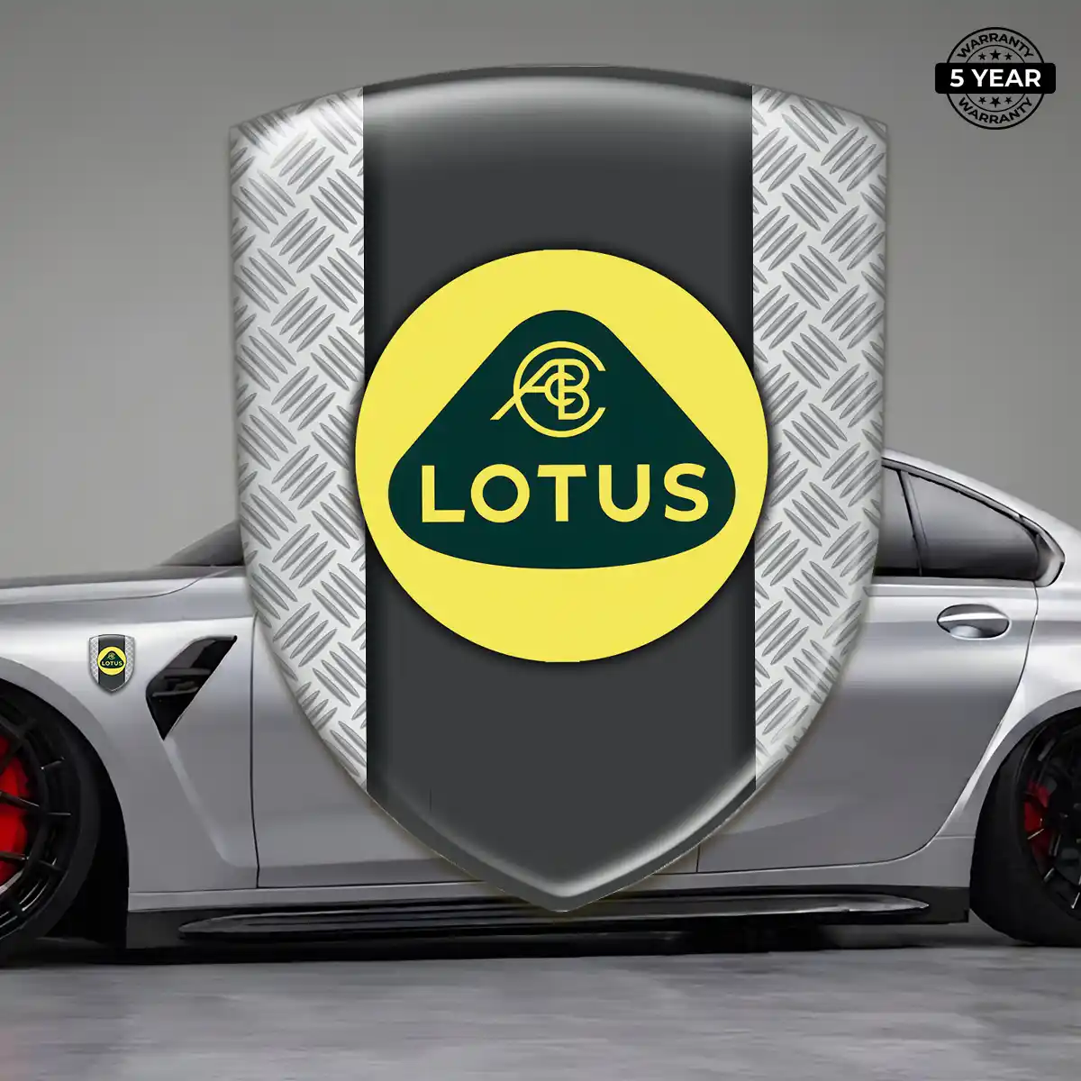 Lotus Domed Car Sticker Deluxe Edition