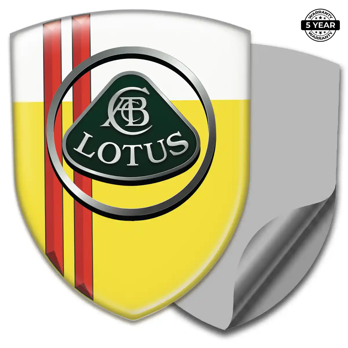 Lotus Domed Car Sticker Interior Luxe