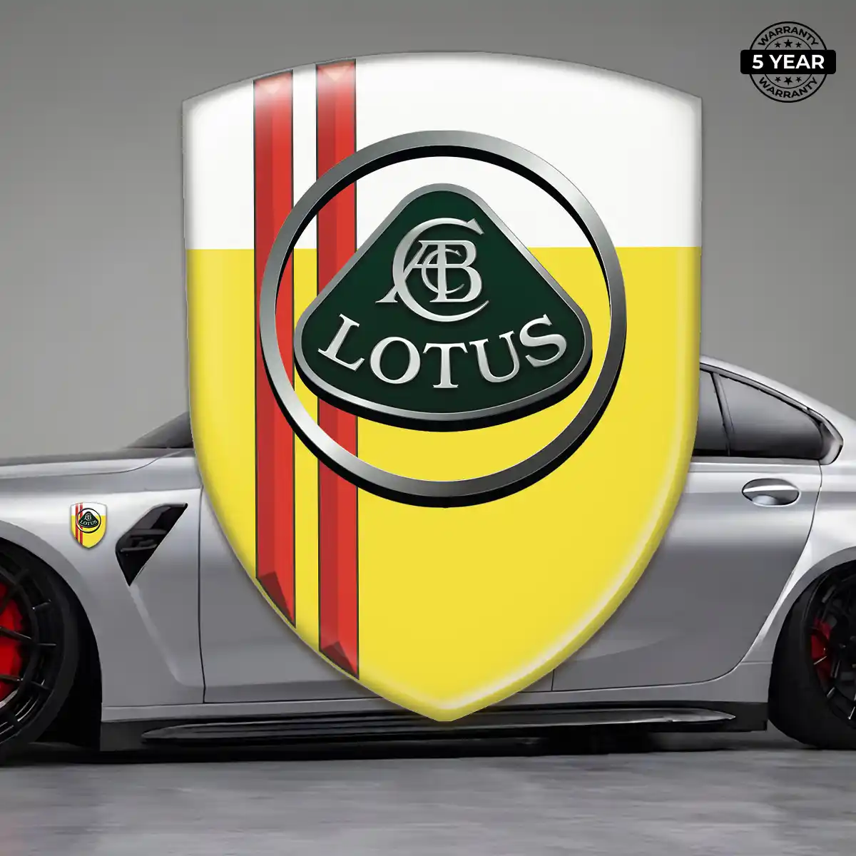 Lotus Domed Car Sticker Interior Luxe