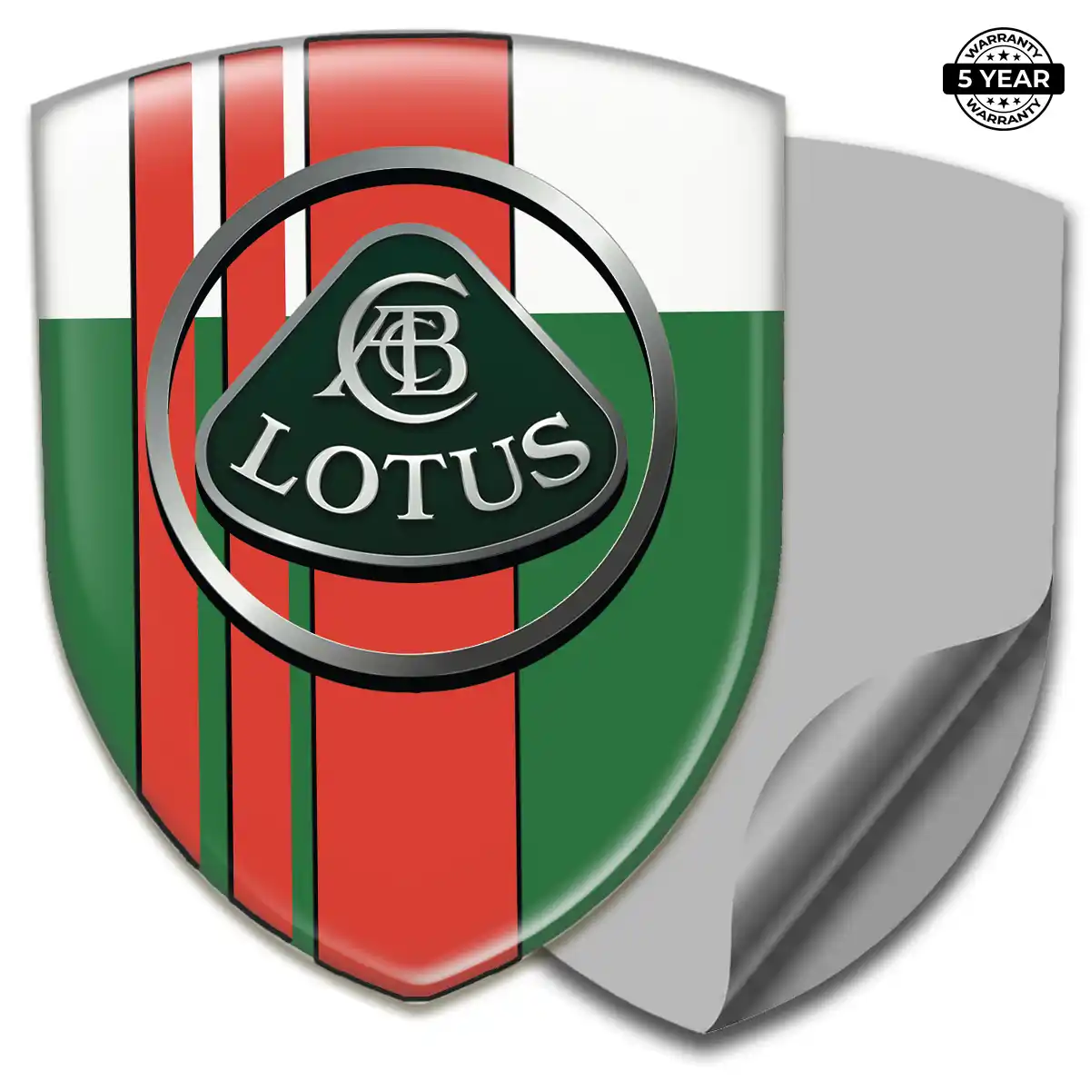 Lotus Domed Car Sticker Outer Style