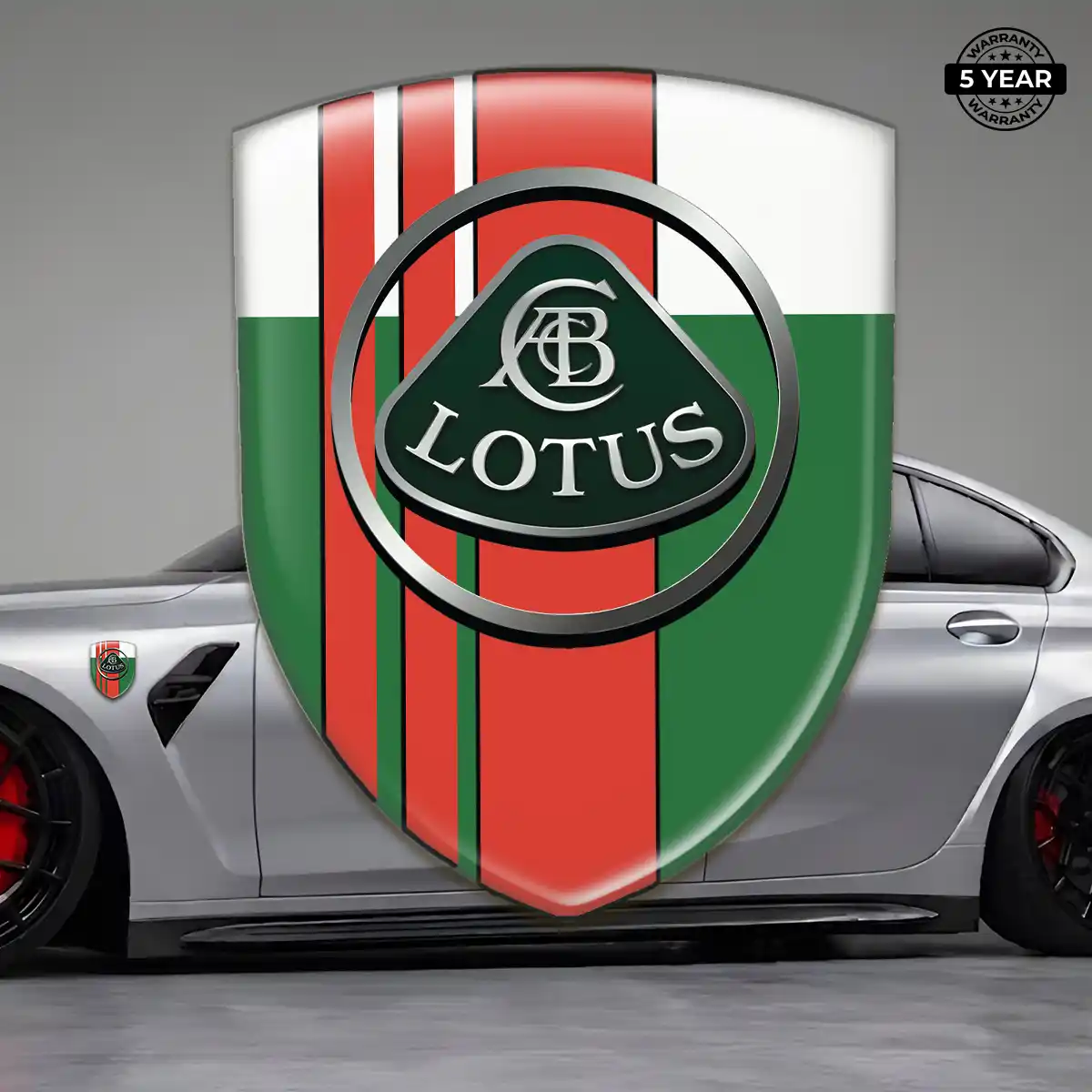 Lotus Domed Car Sticker Outer Style