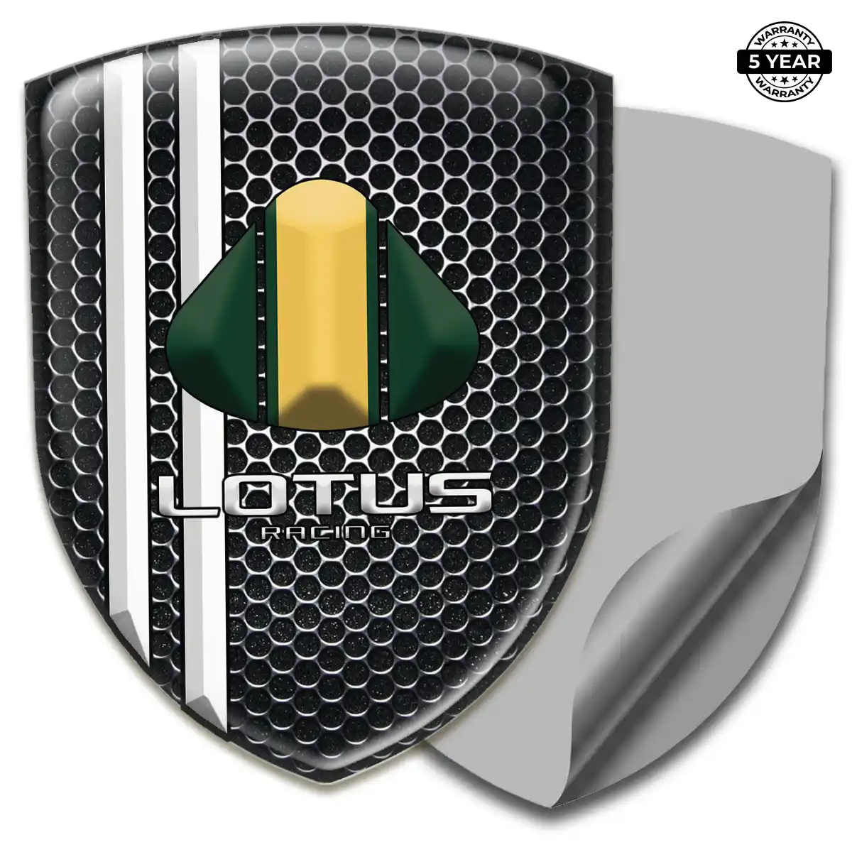 Lotus Domed Car Sticker Premium Dome