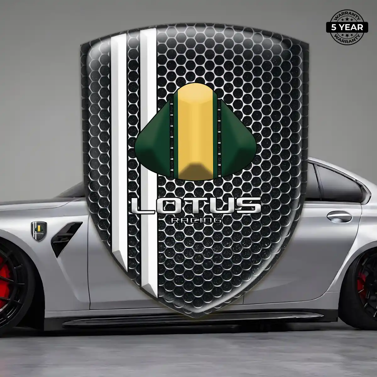 Lotus Domed Car Sticker Premium Dome
