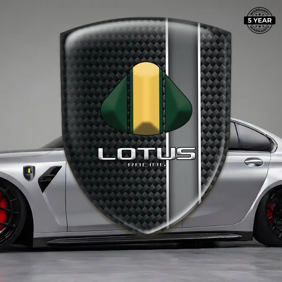 Lotus Domed Car Sticker Prestige Line