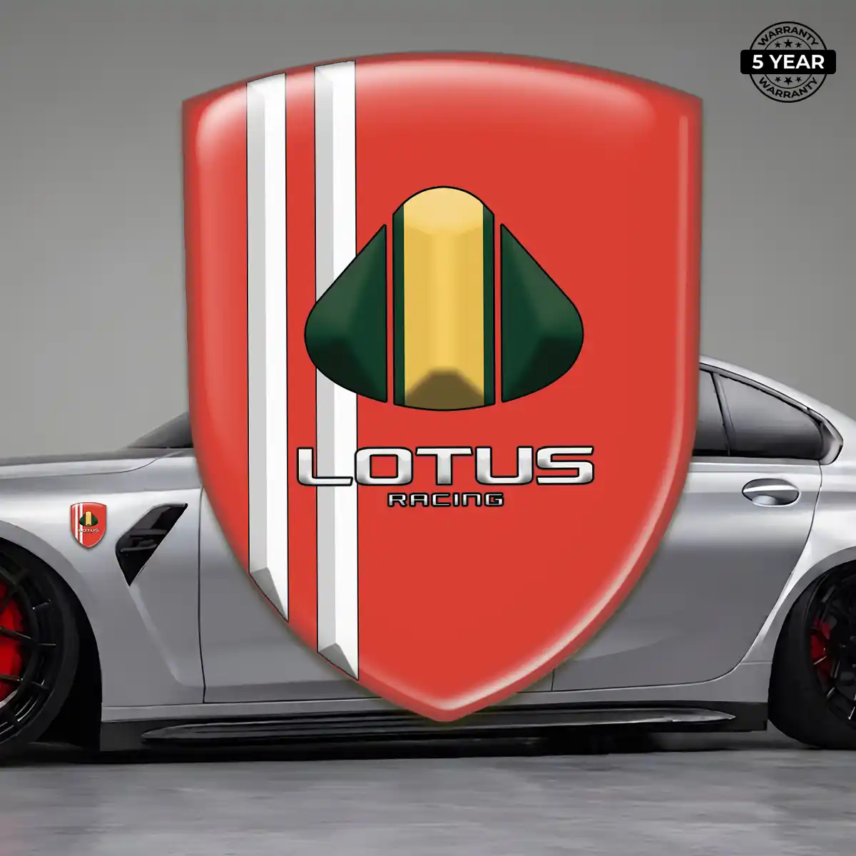 Lotus Domed Car Sticker Prime Quality