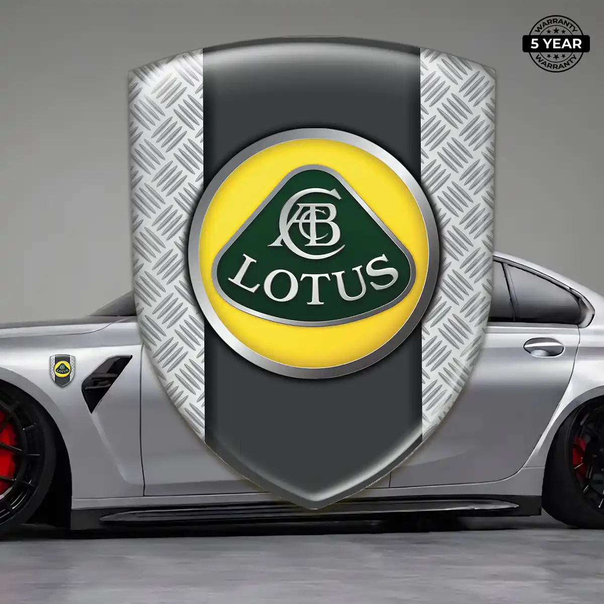 Lotus Domed Car Sticker Resin Elite