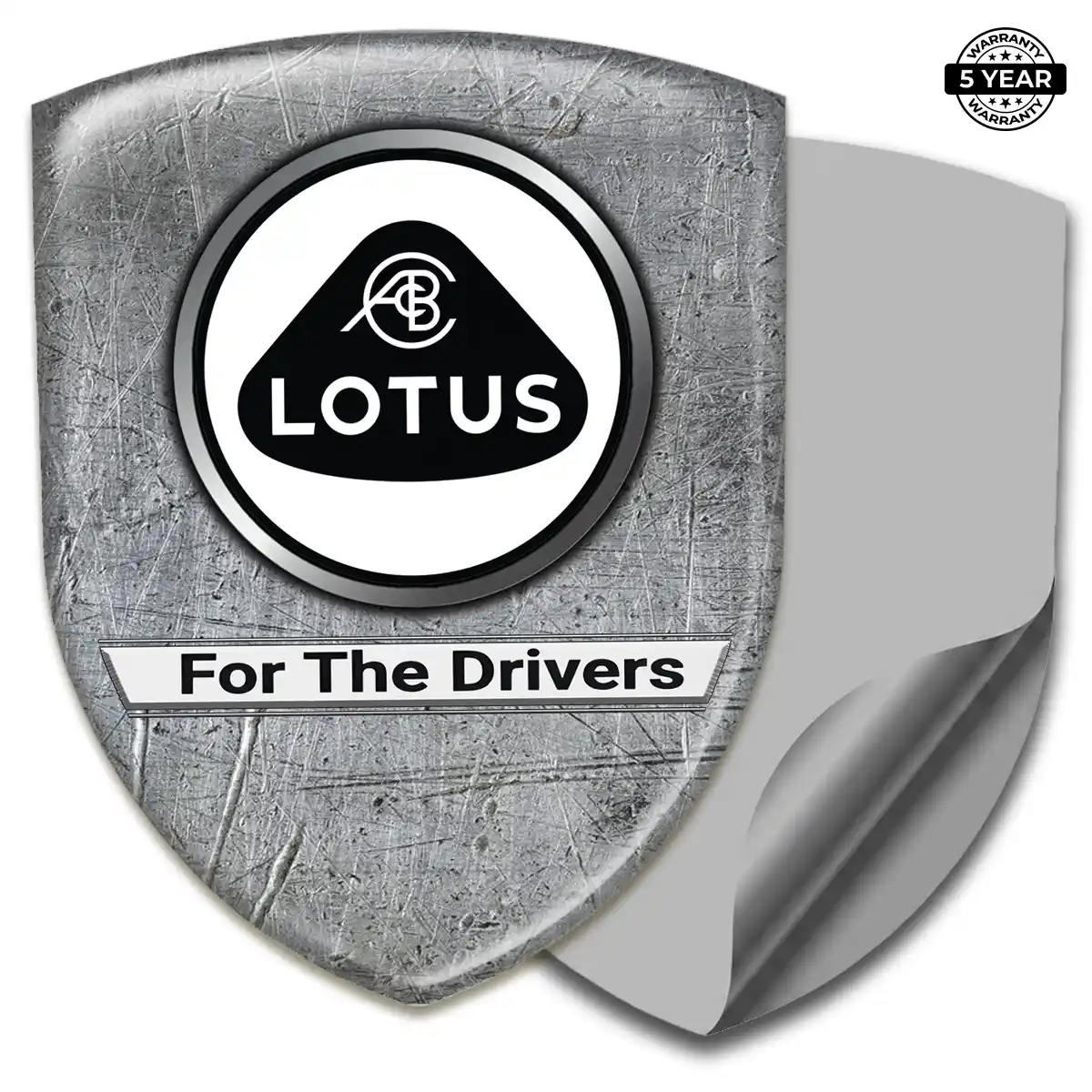 Lotus Domed Car Sticker Signature Grade