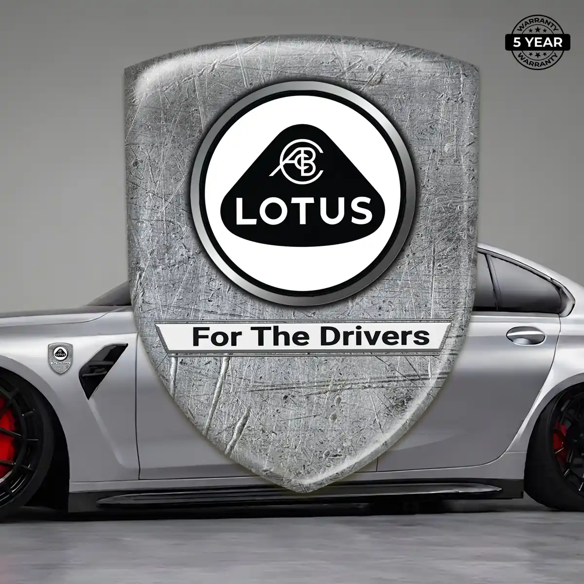 Lotus Domed Car Sticker Signature Grade