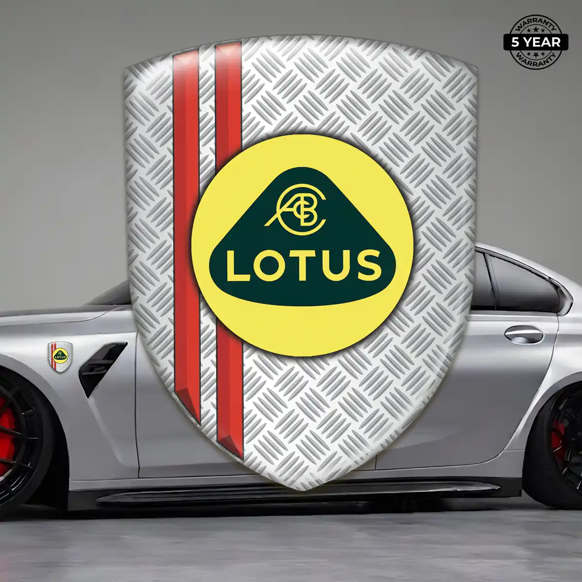 Lotus Domed Car Sticker Sleek Style