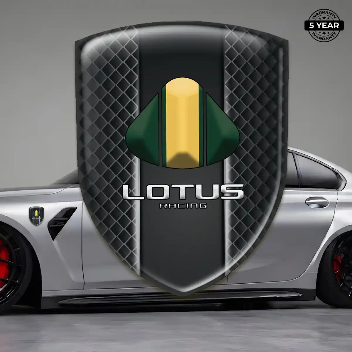 Lotus Domed Car Sticker Superior Craft