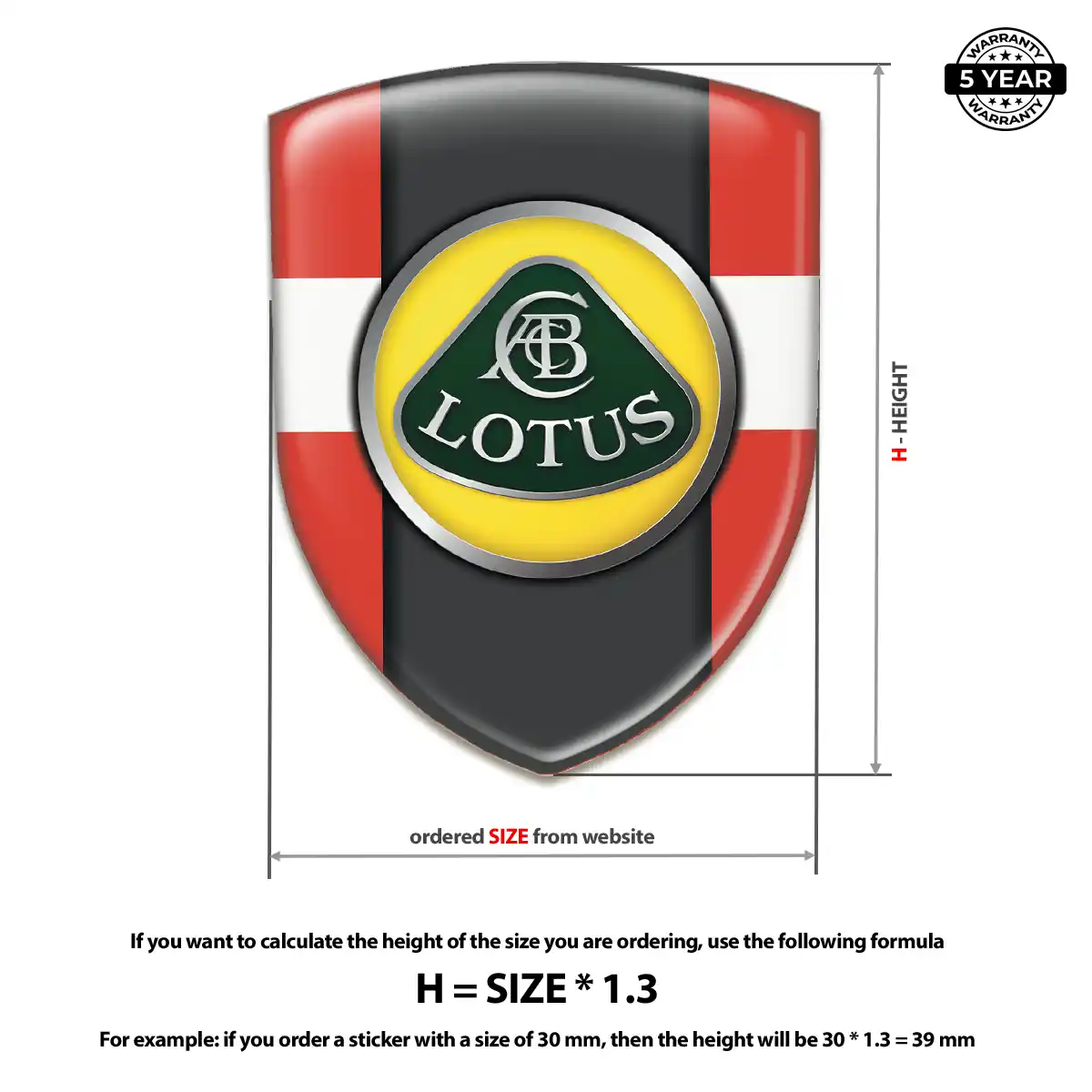 Lotus Domed Decal Deluxe Edition
