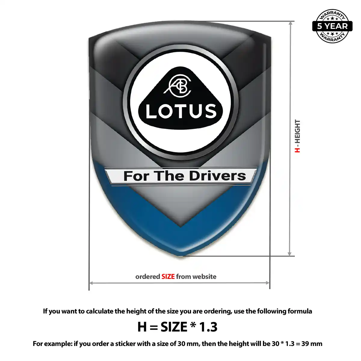 Lotus Domed Decal Exclusive Series