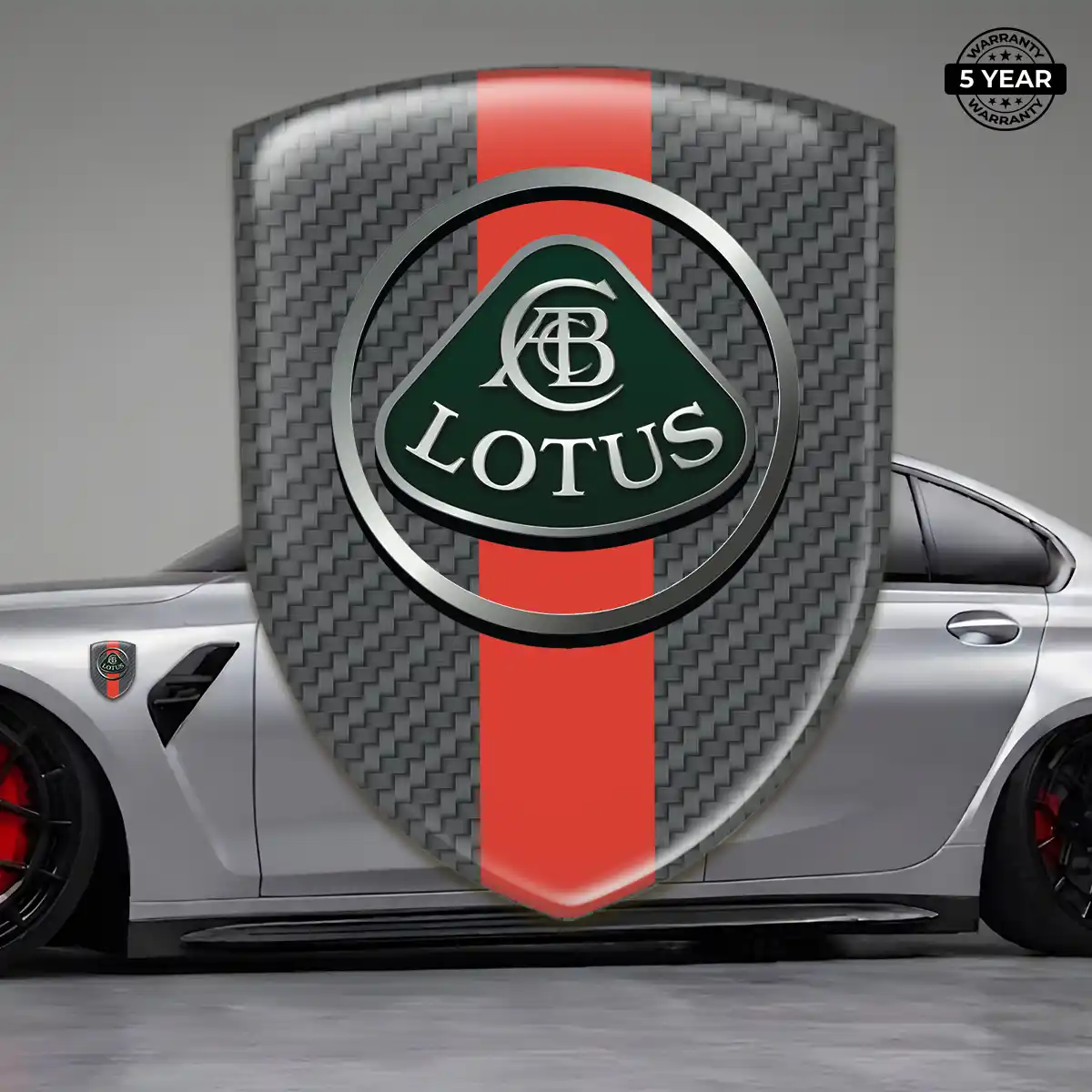 Lotus Domed Decal Exterior Luxe
