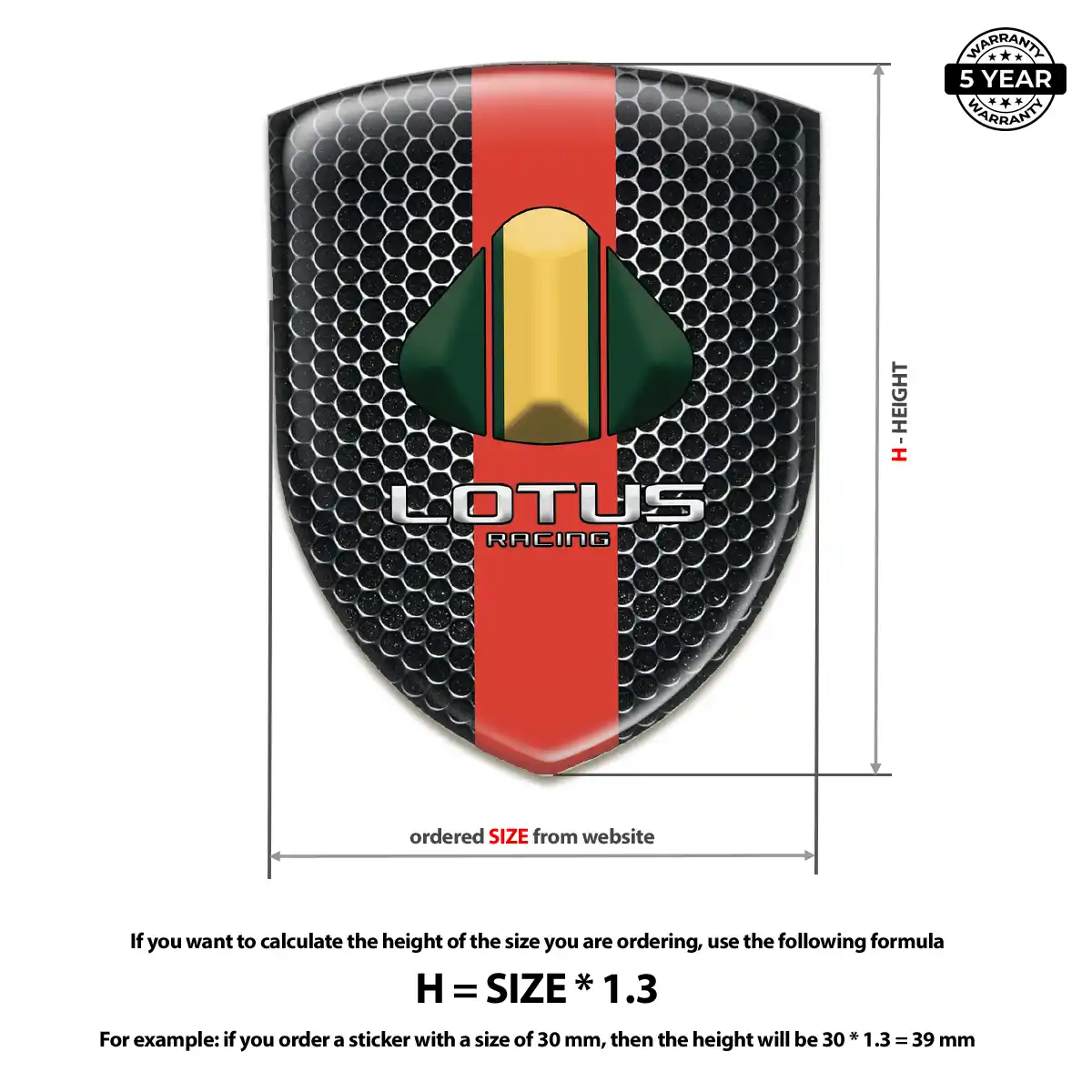 Lotus Domed Decal Interior Elegance
