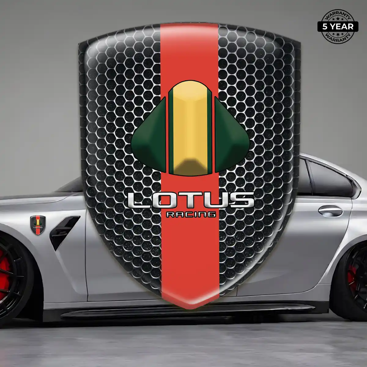 Lotus Domed Decal Interior Elegance
