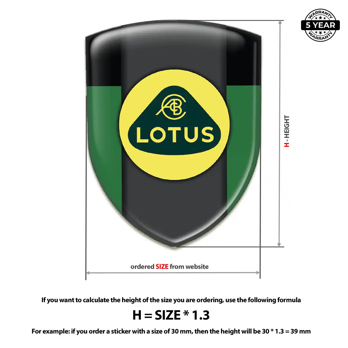 Lotus Domed Decal Interior Luxe