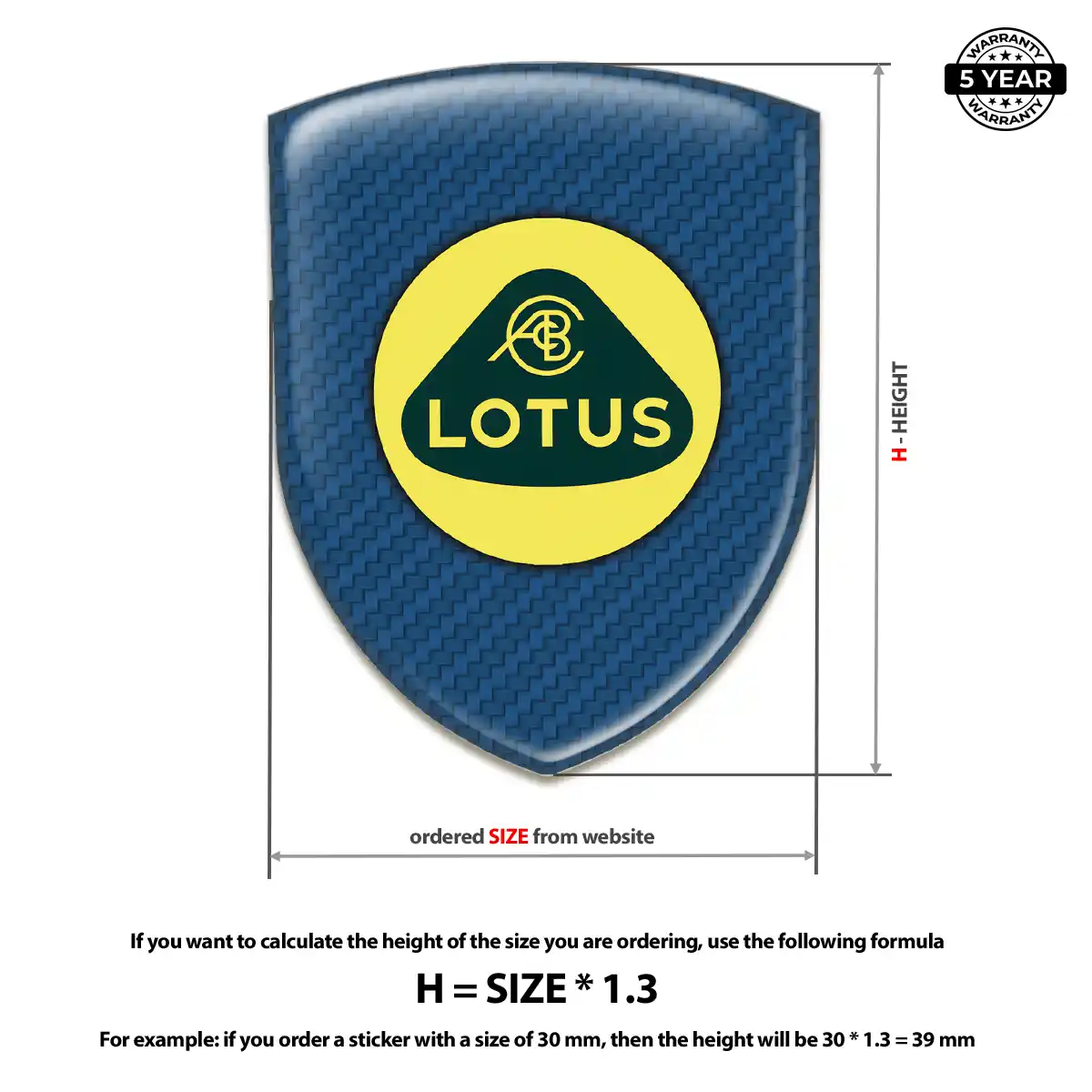 Lotus Domed Decal Noble Edition