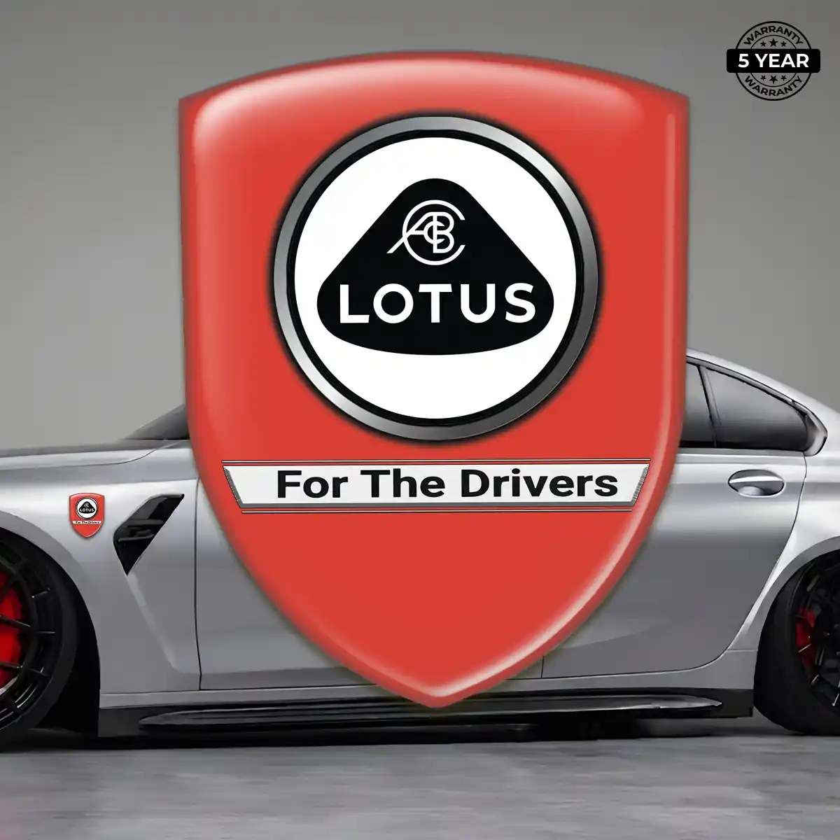 Lotus Domed Decal Refined Design