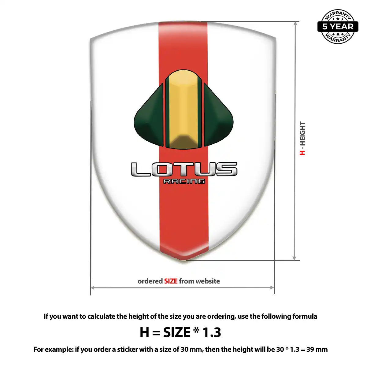 Lotus Domed Decal Resin Elite