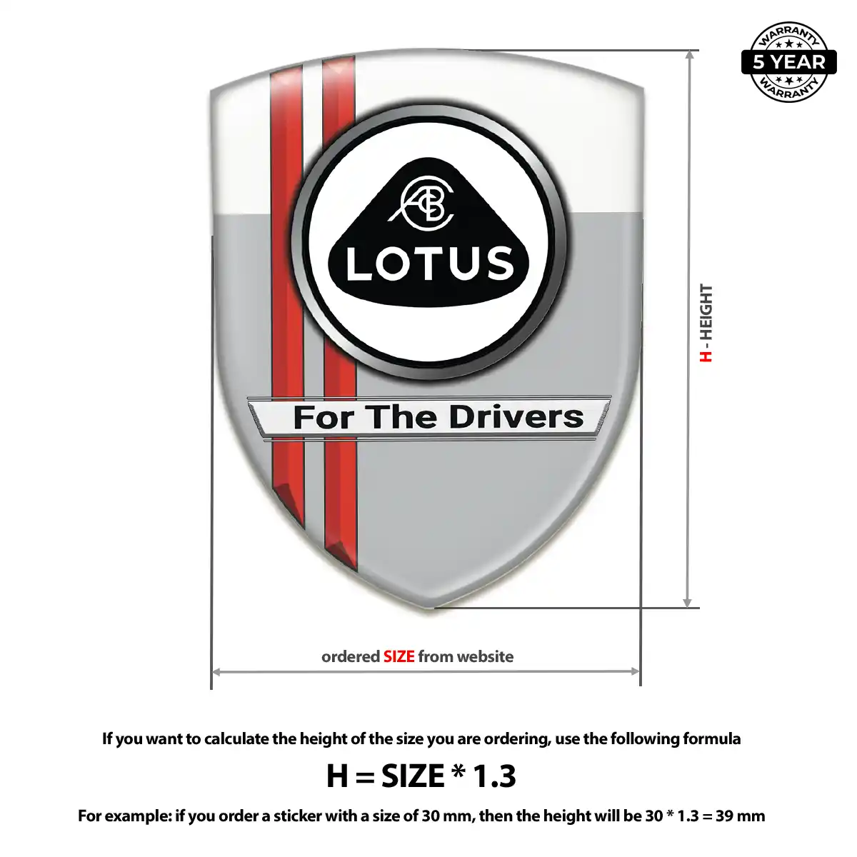Lotus Domed Decal Resin Luxe