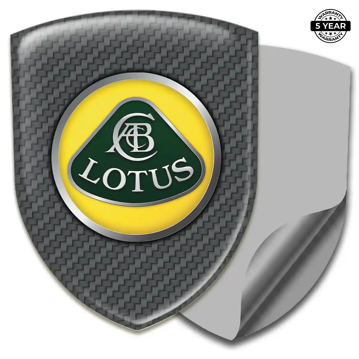Lotus Domed Decal Sleek Style