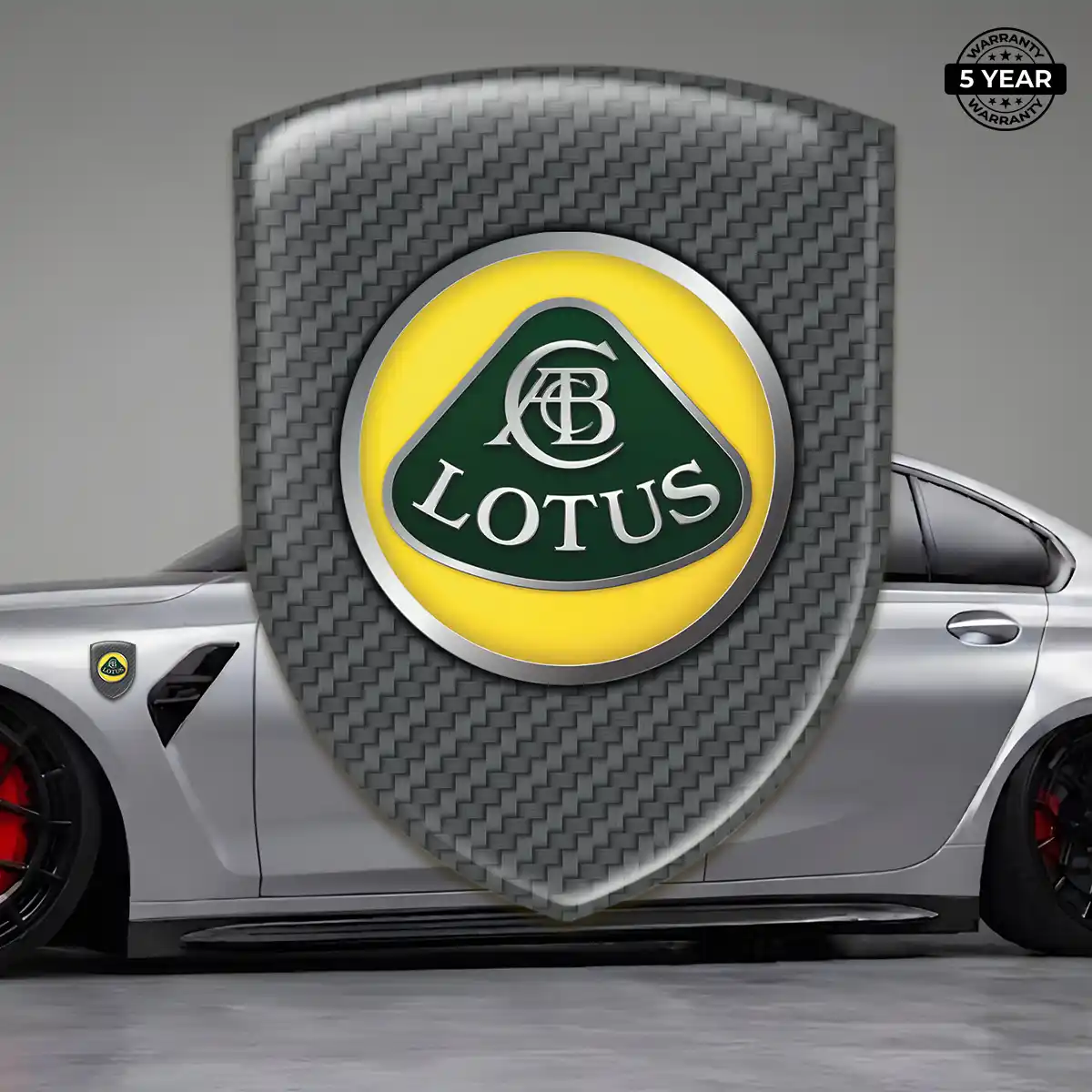 Lotus Domed Decal Sleek Style