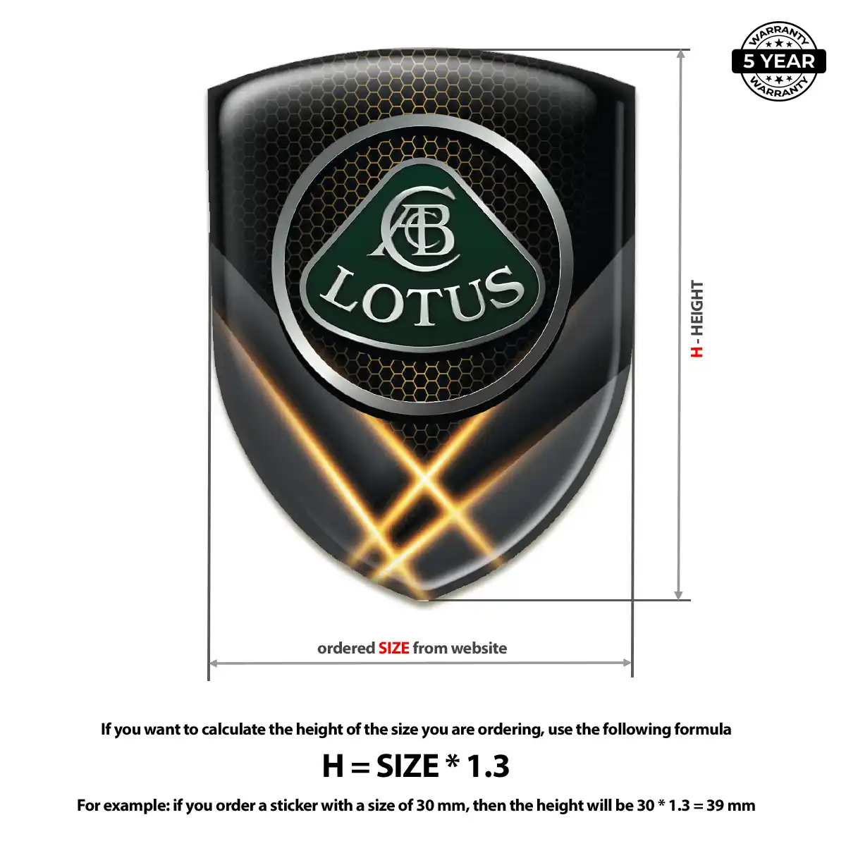 Lotus Domed Emblem Elite Edition