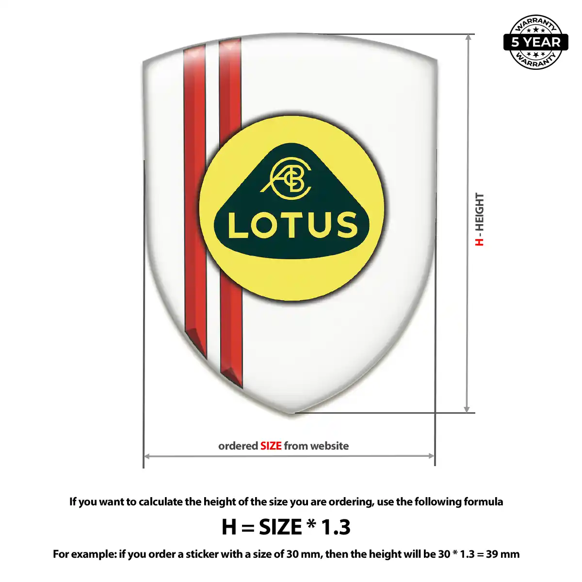 Lotus Domed Emblem Prestige Line