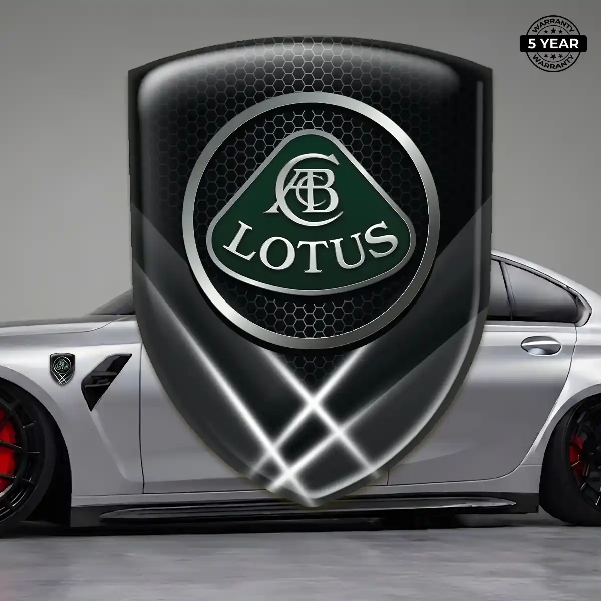 Lotus Domed Emblem Refined Design