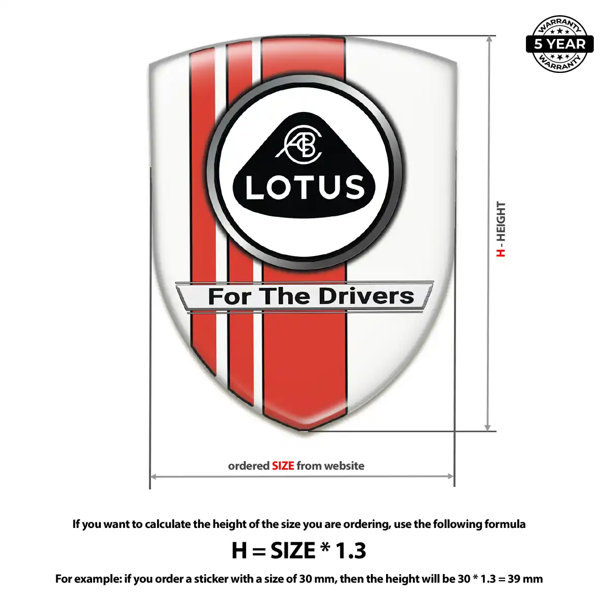 Lotus Domed Emblem Resin Elite