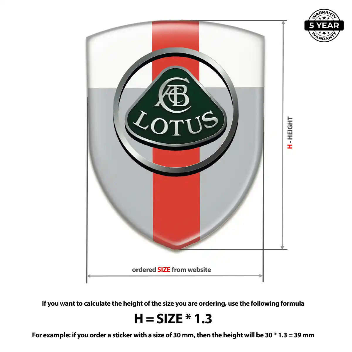 Lotus Domed Emblem Resin Luxe