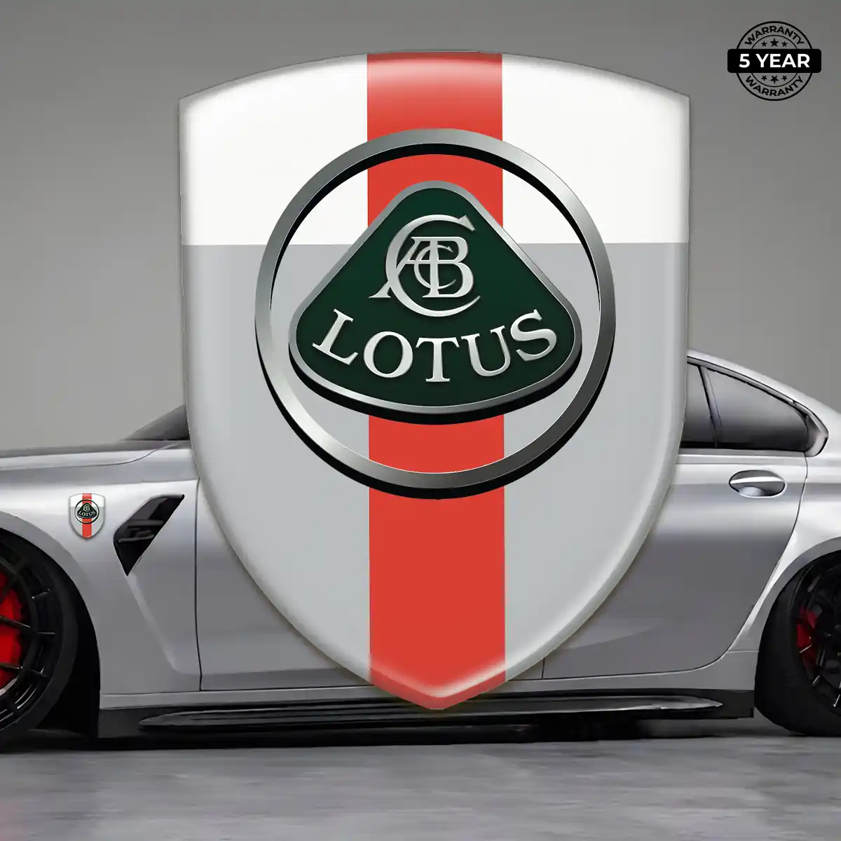 Lotus Domed Emblem Resin Luxe