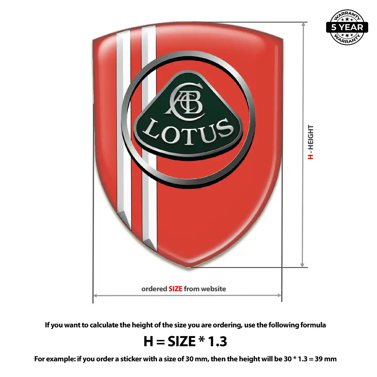 Lotus Domed Emblem Signature Grade