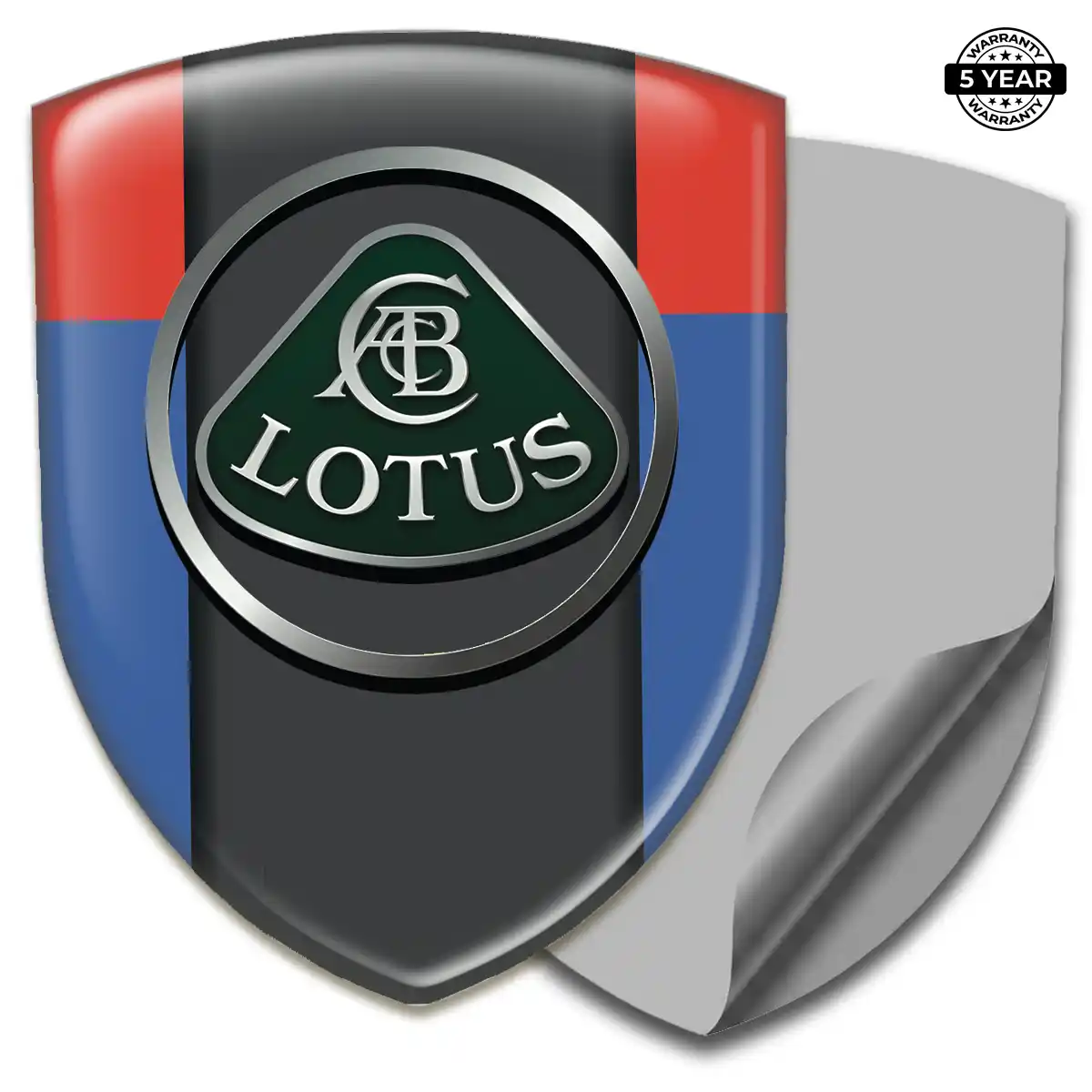 Lotus Domed Logo Decal Cabin Style