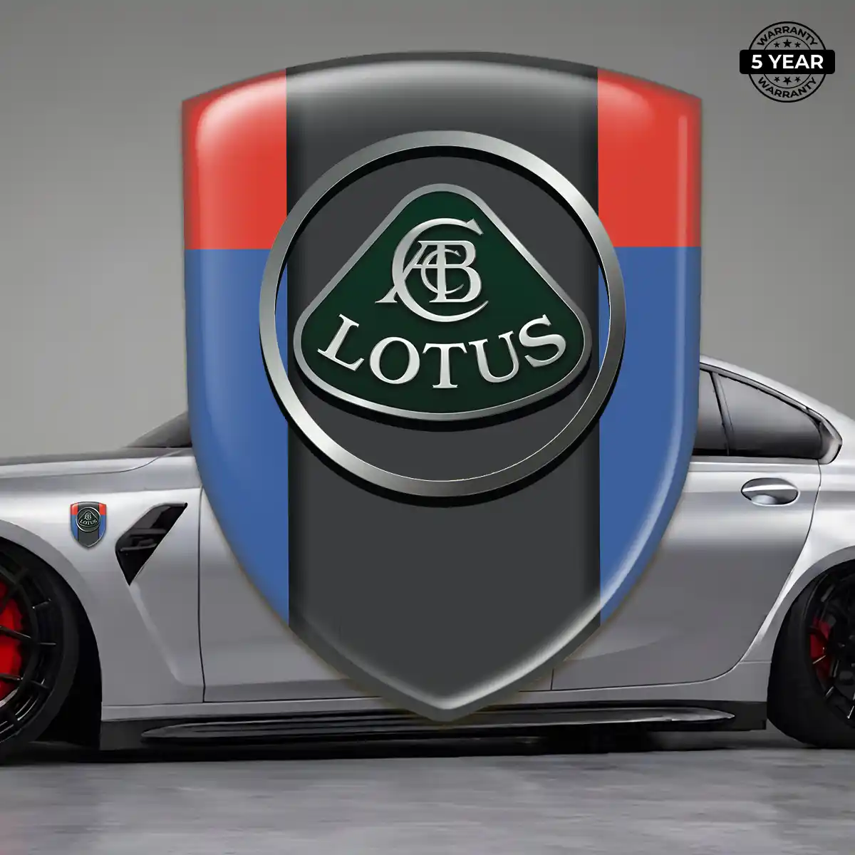 Lotus Domed Logo Decal Cabin Style