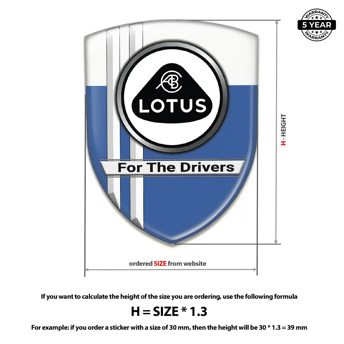 Lotus Domed Logo Decal Deluxe Edition
