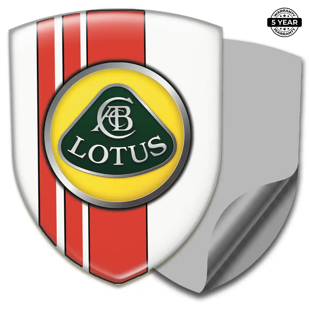 Lotus Domed Logo Decal Interior Elegance