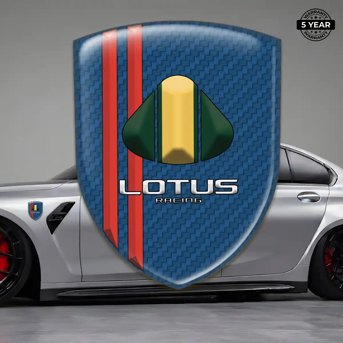 Lotus Domed Logo Decal Interior Luxe