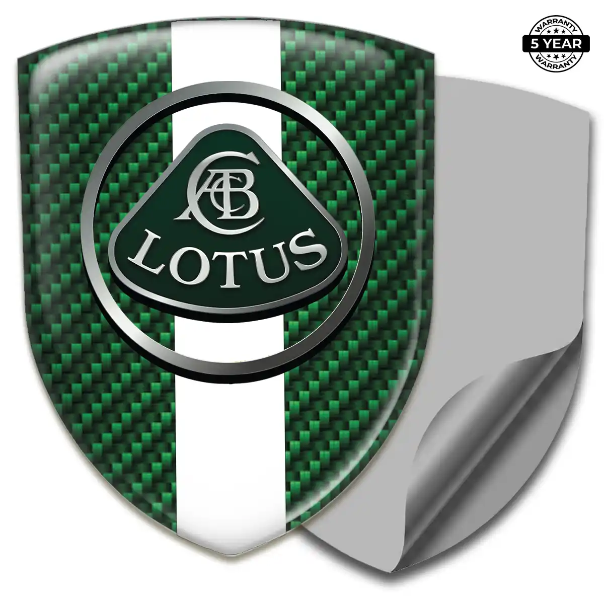 Lotus Domed Logo Decal Opulent Line