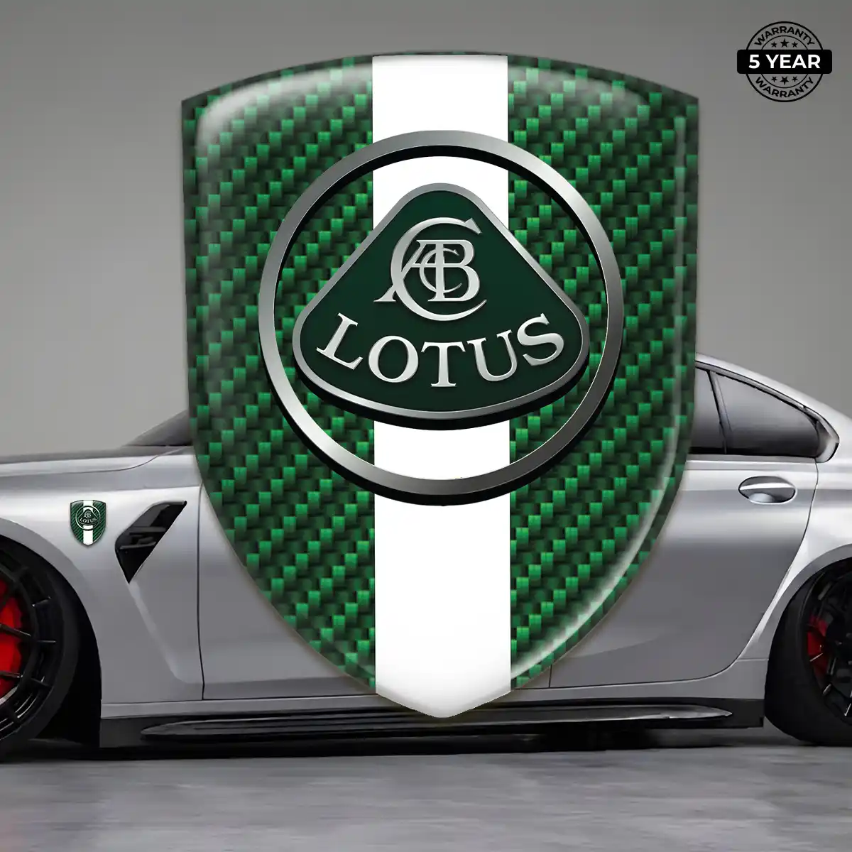 Lotus Domed Logo Decal Opulent Line